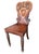 Neoclassical Antique Neoclassical Style Carved Hall Chair With Shield Motif For Sale - Image 3 of 10