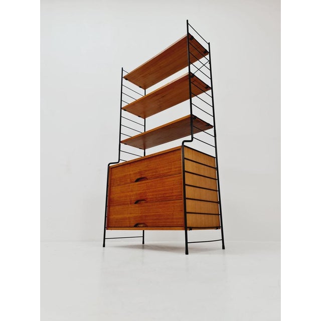 Bookcase with Cabinet in Teak from WHB Germany, 1950s For Sale - Image 10 of 11