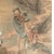 Antique Chinese Republic Painting Silk Daoist Immortals Crane Hua Yan Style For Sale - Image 4 of 6
