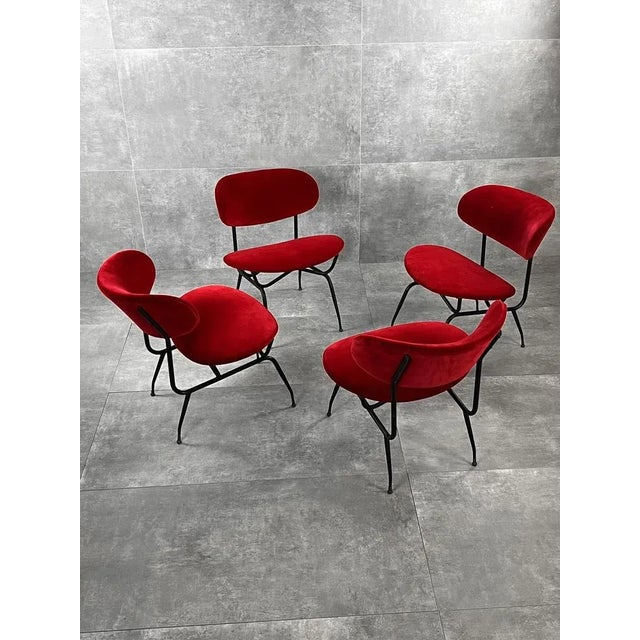 Armchairs by Gastone Rinaldi, 1950s, Set of 4 For Sale - Image 6 of 13