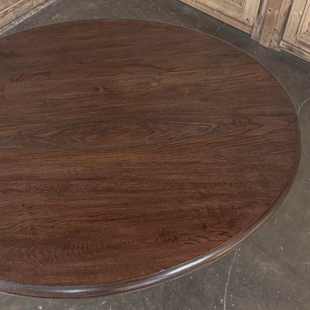 19th Century French Napoleon III Period Grand Oval Center Table For Sale - Image 14 of 14