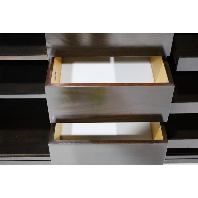 Edward Wormley for Dunbar Rare Chest With Tambour Doors For Sale - Image 11 of 11