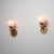 Vintage Italian Wall Sconces in Brass and Opaline Glass, 1950s, Set of 2 For Sale - Image 9 of 10