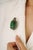 Green Handcrafted Vintage 20.85 Ct Aventurine Brooch Pendant With Diamond Accents For Sale - Image 8 of 12