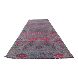 1930s Vintage Turkish Boho Decor Narrow Runner Rug - 2′8″ × 9′1″ For Sale