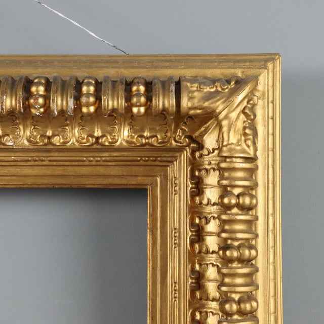 Gilded and Carved Wooden Frame For Sale - Image 4 of 10