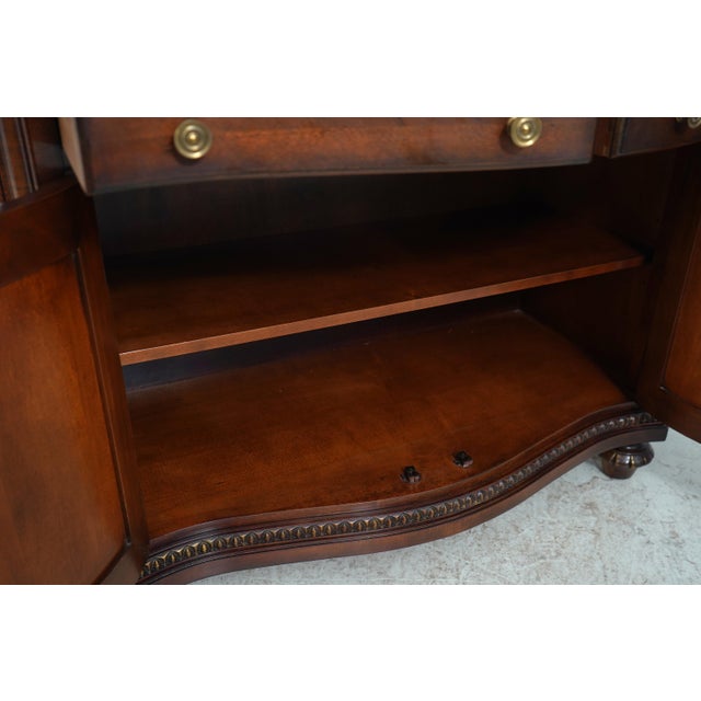 Century Furniture Century Marble Top Cherry Server Cabinet For Sale - Image 4 of 18