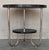 A Fine French Art Deco Mahogany and Chrome Two-Tiered Gueridon Side Table For Sale - Image 4 of 7