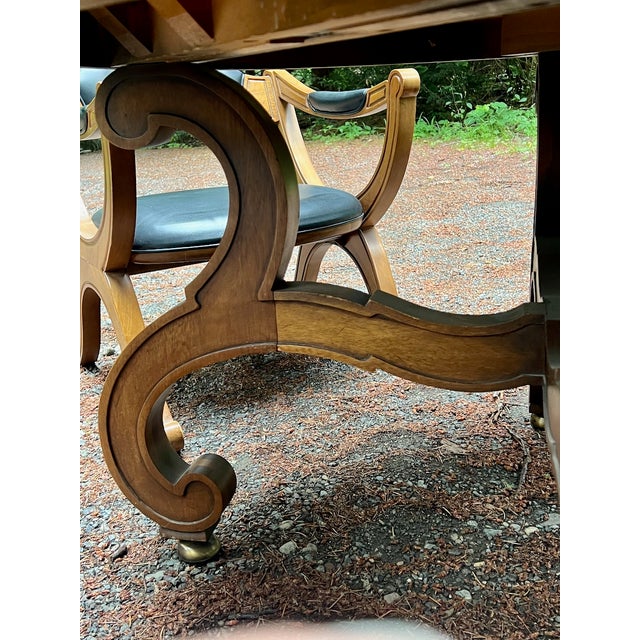 1960s Drexel Esperanto Mid-Century Modern Hexagonal Low Dining & Game Table With 4 Chairs For Sale - Image 12 of 17