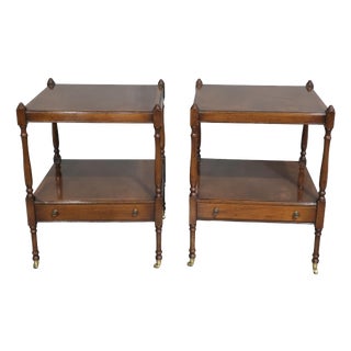Regency Mahogany Lamp Tables, 1920, Set of 2 For Sale