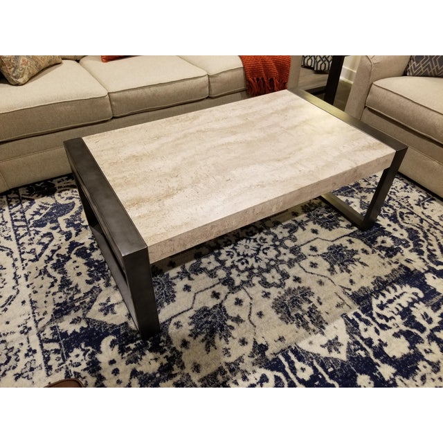 Travertine Stone Coffee Table For Sale In Greenville, SC - Image 6 of 6