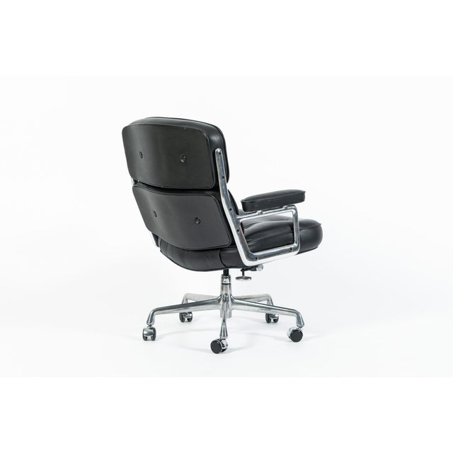 Eames Herman Miller Time Life Black Leather Office Chair 2017 For Sale In Detroit - Image 6 of 14