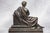19th Century Antique Victorian Neoclassical Bronze Statue Sculpture of Philosopher Home Decor For Sale - Image 11 of 14