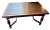 Handsome refectory table with a dark finish, acquired from the family of original owner who bought it new circa 1915 in...