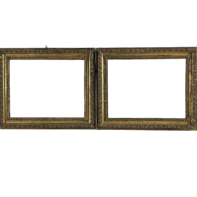 Wood Roman Gilded Frames, 1700s, Set of 2 For Sale - Image 7 of 7