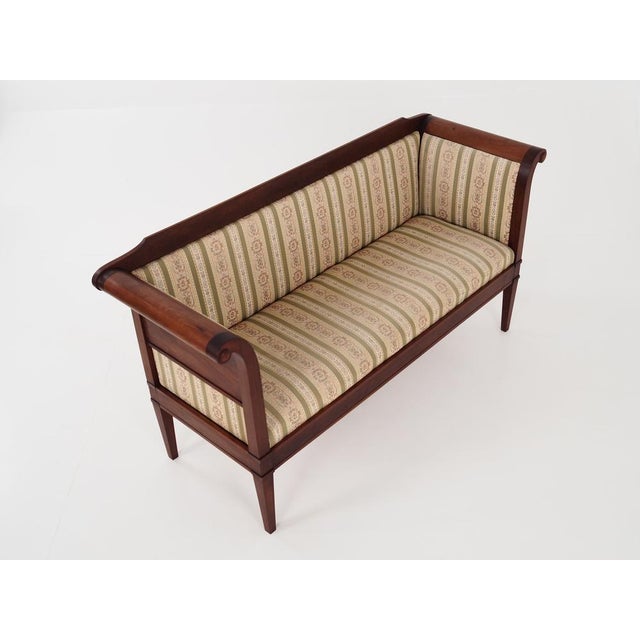 1940s Empire French Mahogany Sofa, 1940s For Sale - Image 5 of 16