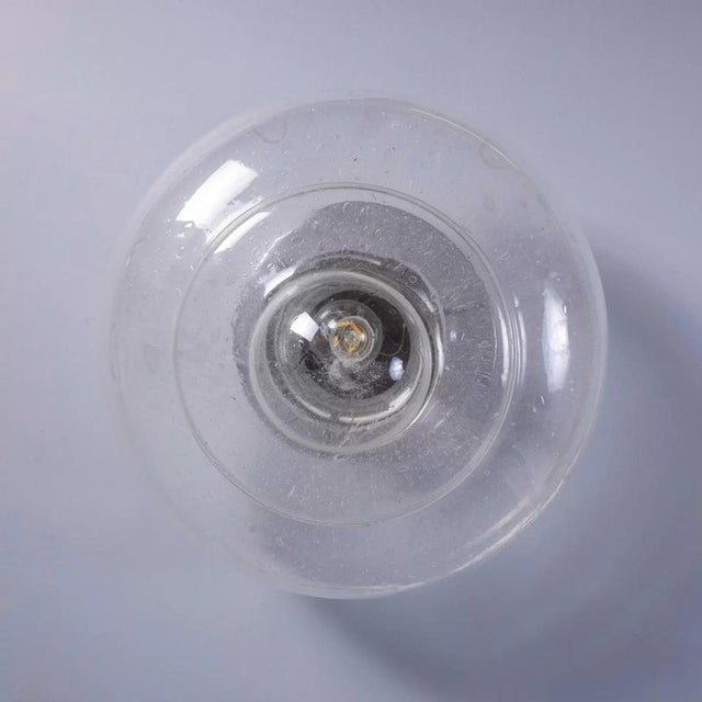 Metal Large Vintage Bullicante Glass Lamp, 2010s For Sale - Image 7 of 10