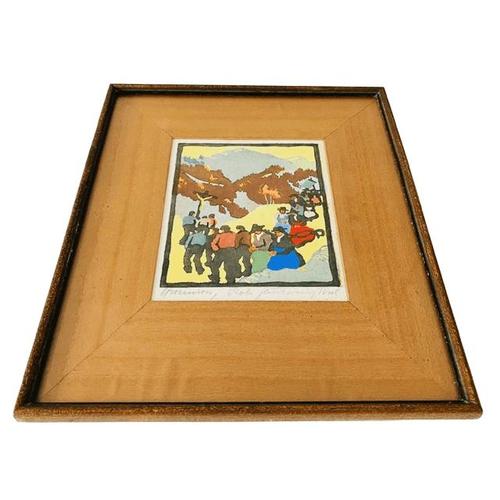 Robert Saurwein, Prozession, 1940s, Pencil, Framed For Sale - Image 9 of 9