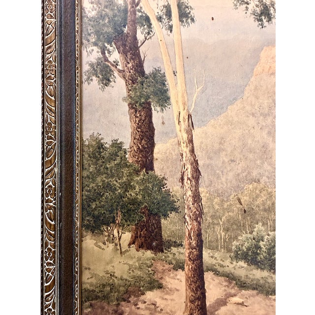 Australian 19th-Century Mountain Landscape by Henry Tebbitt (1852–1927) For Sale - Image 9 of 10