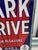 Large Park Drive Sign in Enamel, 1940s For Sale - Image 6 of 13