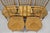 Wood Antique English Regency Faux Bamboo Rush Seat Wooden Dining Chairs - Set of 6 For Sale - Image 7 of 18