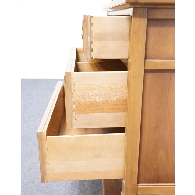 Weiman the Rockwood Collection Solid Cherry Italian Neoclassical 40" Chest on Chest 533-111 For Sale - Image 9 of 15