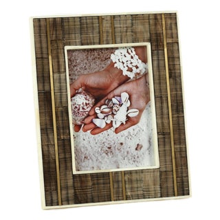 Tranas Horn with Bone Inlay Photo Frame-5" x 7" For Sale