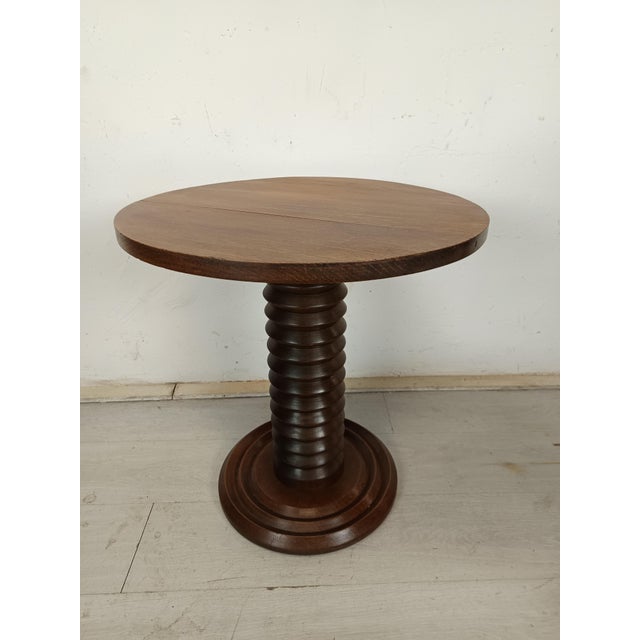 Brutalist Guéridon Table by Charles Dudouyt, 1940s, in Good conditions. Designed 1920 to 1949 I have official proof of...