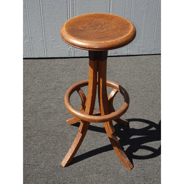 Unique Stool in Good Vintage Condition. This is an old stool which has age related wear, which is usual for its age....