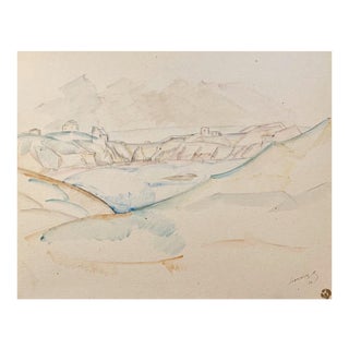 Léopold, Survage, Landscape Watercolor, 1910 For Sale
