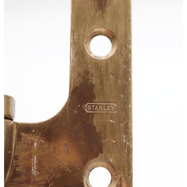 Traditional Vintage 6 X 4 In. Brass Right Olive Door Hinge For Sale - Image 3 of 6