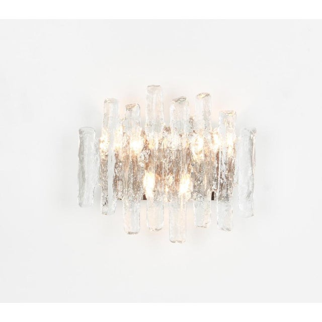 Glass Large Wall Light from Kalmar, Austria, 1960s For Sale - Image 7 of 10