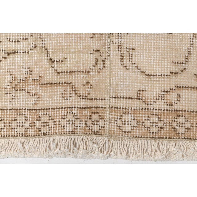 Mid 20th Century Anatolian Beige Bohemian Runner For Sale - Image 9 of 10