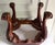 Vintage Thornton White Charleston South Carolina Chippendale Style Carved Mahogany Footstool 18.25"h X17"x15" For Sale - Image 9 of 18