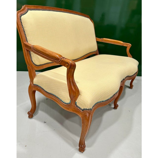 Wood John Hutton for Sutherland 61-Inch Teak Indoor/Outdoor Settee For Sale - Image 7 of 10