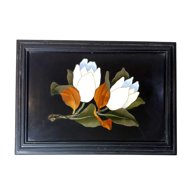 Late 19th Century Italian Grand Tour Pietra Dura Floral Box For Sale - Image 4 of 9