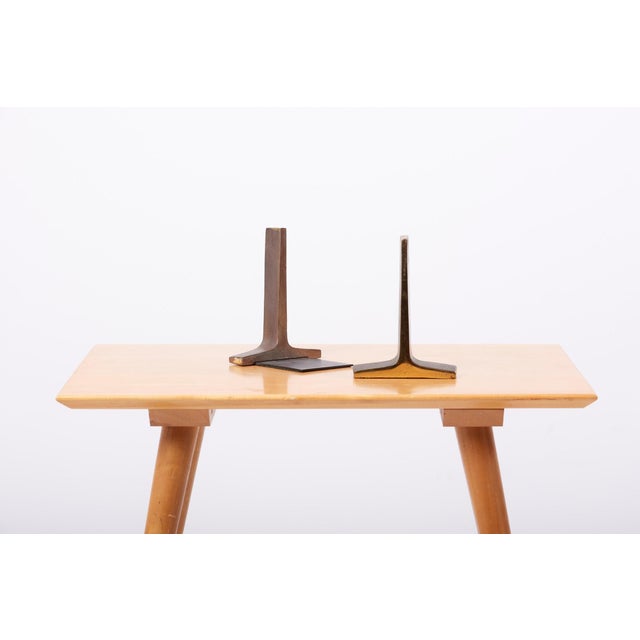 Modernist Bronze Bookends by Ben Seibel, USA, 1950s, Set of 2 For Sale - Image 14 of 18