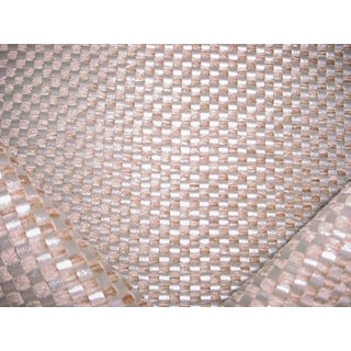 Kravet Couture 29304 Inside the Box in Silver - Metallic Vinyl Weave Upholstery Drapery Fabric - 3-3/4 Yards For Sale