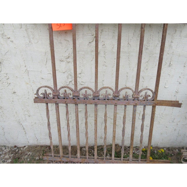 Antique Victorian Iron Gate For Sale - Image 4 of 7