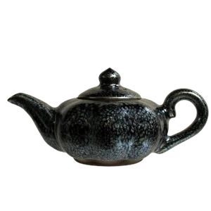 Chinese Handmade Jianye Clay Bronze Black Glaze Decor Teapot Display