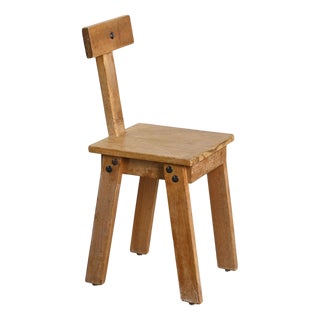 Chalet Chair attributed to Pierre Guariche for La Plagne, 1970s For Sale