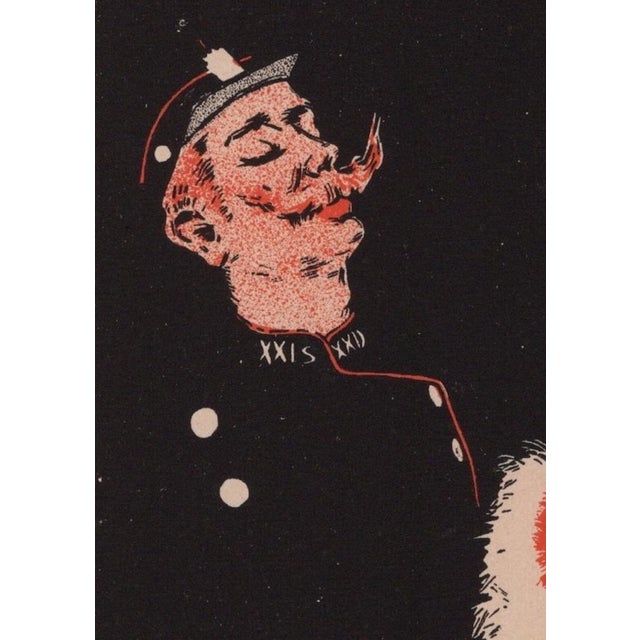 Late 19th Century J. A. Grün, Café Riche: Où la mènent-ils? Au Violon from Les Maîtres de L'Affiche, 1898, Original Lithograph For Sale - Image 5 of 13