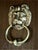 Vintage English Brass Lion Door Knocker For Sale - Image 11 of 11