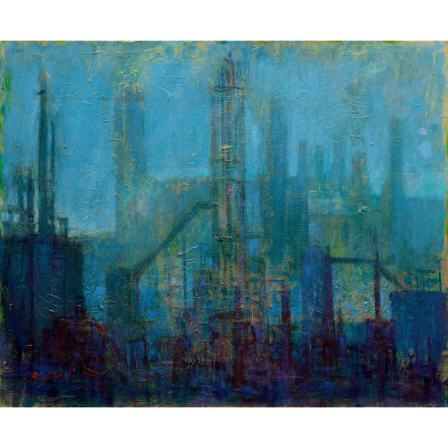 Renato Criscuolo, Periferia Cityscape, Oil on Canvas, 2009 For Sale - Image 6 of 6
