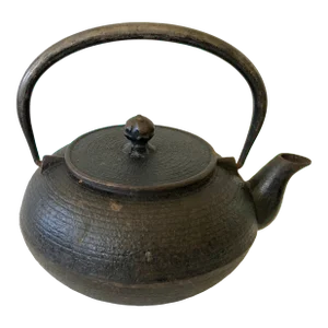 Mid 20th Century Japanese Cast Iron Teapot With Insert