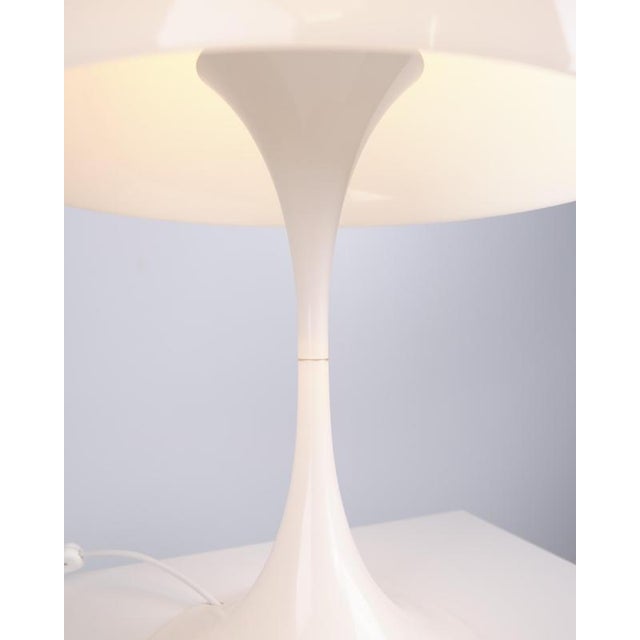 Vintage Panthella Table Lamp in White Acrylic by Verner Panton for Louis Poulsen, 1970s For Sale - Image 10 of 13