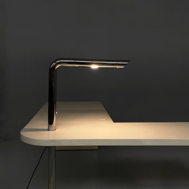 1980s Italian Modern Direk Desk by Ennio Chiggio for Nikol International, 1980s For Sale - Image 5 of 18
