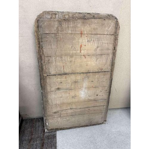 Glass Large 19th Century Antique French Louis Philippe Painted Mirror For Sale - Image 7 of 8