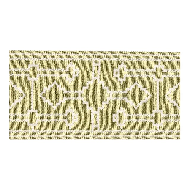 Sample - Schumacher Filbert Tape in Green For Sale