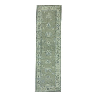 Turkish Oushak Rug 2'9"x 9'6" #19046 For Sale